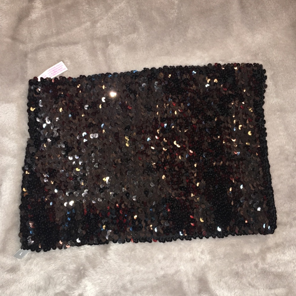 PINK brand sequin crop top